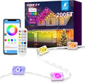 Permanent Outdoor Lights, 200ft Christmas RGB+IC Lights with 100 Modes / Smart Outdoor Decor, 16 Million Co