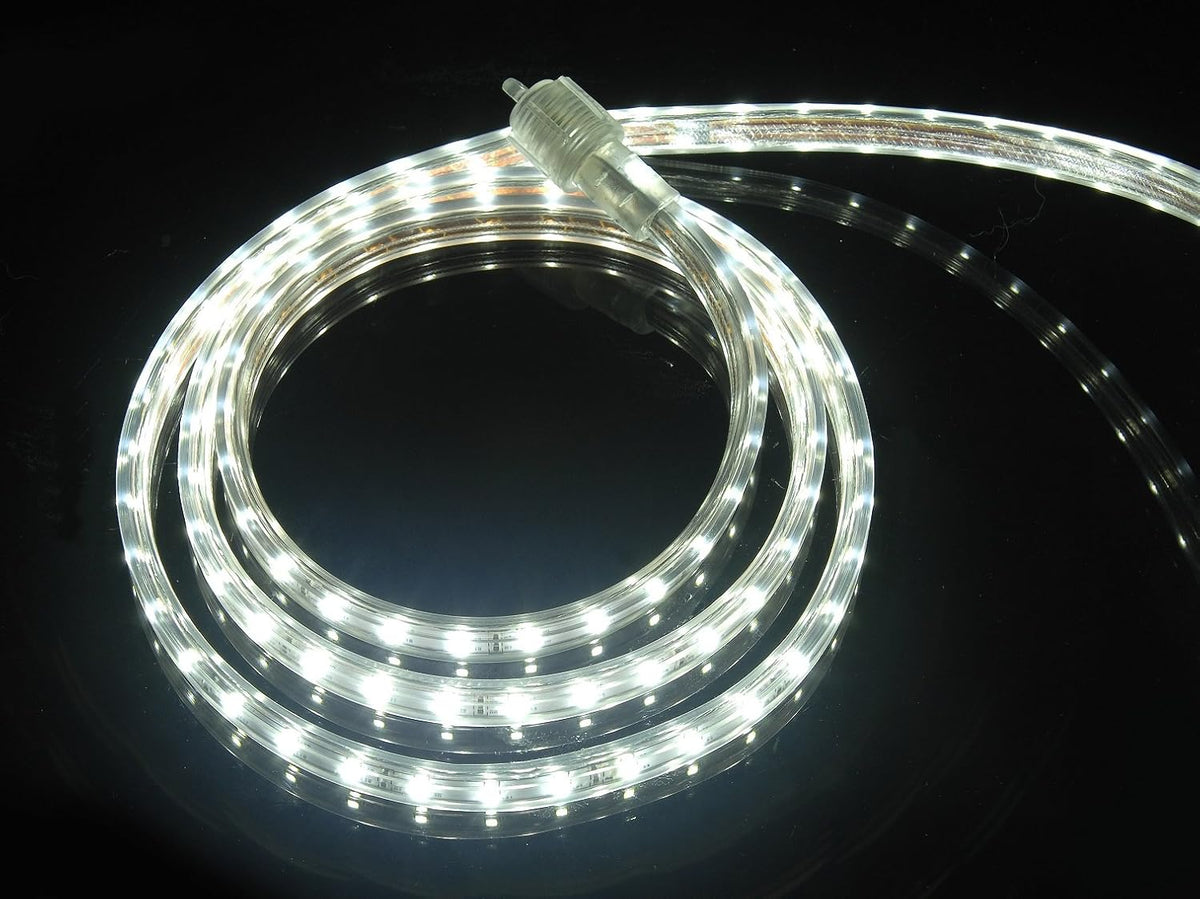 CBconcept UL Listed, 65 Feet, 7200 Lumen, 6000K Pure White, Dimmable, 110-120V AC Flexible Flat LED Strip R