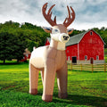 8FT Reindeer Inflatables Christmas Farm, Ranch Blow up Animals Decorations, Holiday Winter Inflatable Decor,